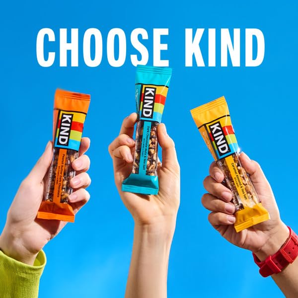 KIND Nut Bars, Dark Chocolate Nuts and Sea Salt, Healthy Snacks, Gluten Free, Low Sugar, 6g Protein, 12 Count
