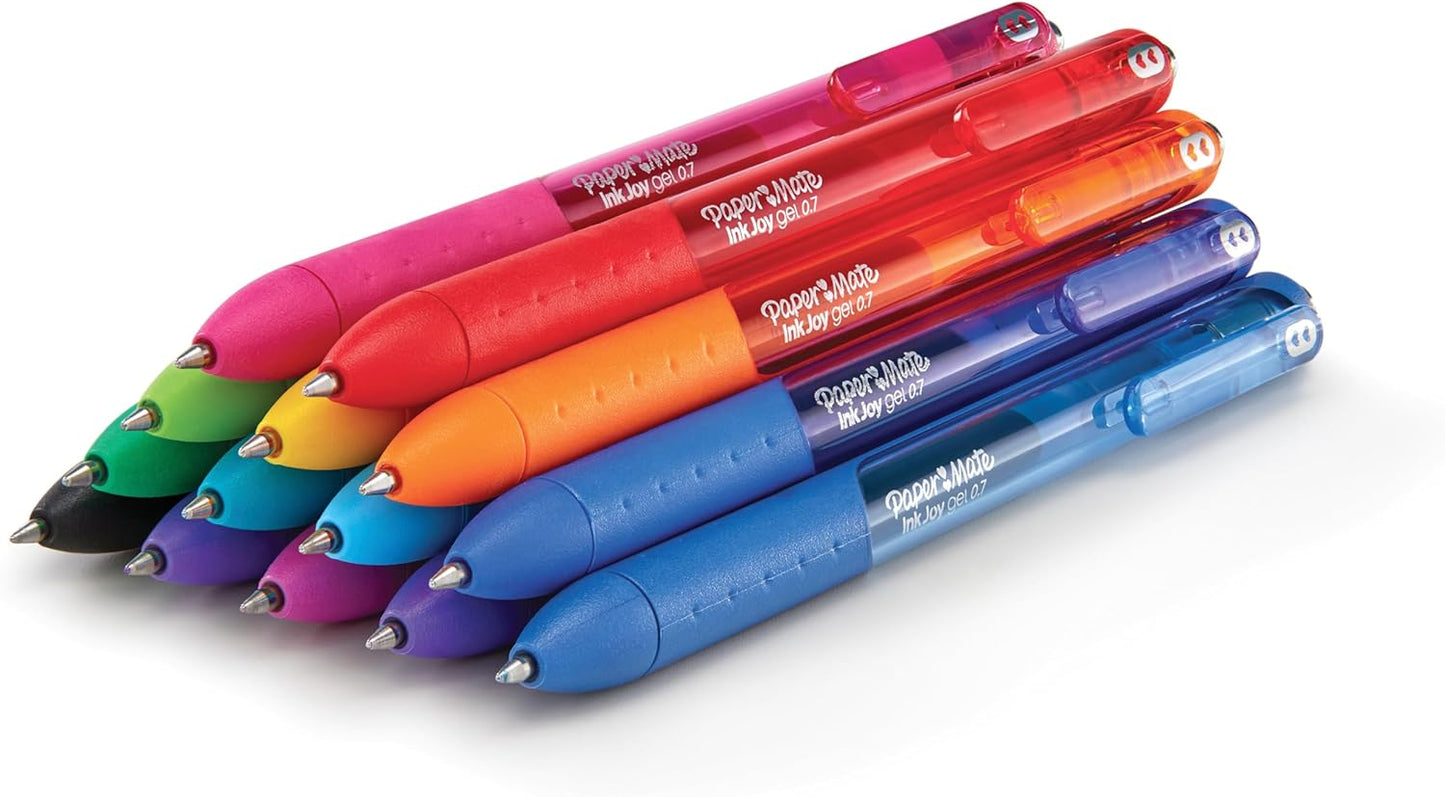 Paper Mate InkJoy Gel Pens Medium Point Assorted 10 Count