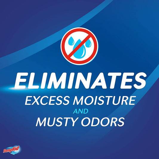 DampRid Refillable Moisture Absorber, 11 oz., 6-Pack – Fresh Scent Moisture Absorbers, 10% More Absorbing Power*, Eliminates Musty Odors for Fresher, Cleaner Air