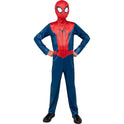 MARVEL Spider-Man Official Youth Halloween Costume - Premium Printed Jumpsuit with Pull On Fabric Mask