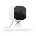 Blink Mini - Compact indoor plug-in smart security camera, 1080p HD video, night vision, motion detection, two-way audio, easy set up, Works with Alexa – 1 camera (White)