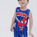 Marvel Boys' Athletic 2-Piece Basketball Jersey and Shorts Set Toddler to Big Kid