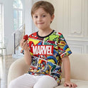 Disney Princess Frozen Marvel Stitch Minnie Mickey Star Wars Girls/Boys Athletic Shirts UV Quick Dry Graphic T-Shirt 2-9 Year