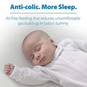 Dr. Brown's Natural Flow Anti-Colic Options+ Narrow Baby Bottle, 4 oz/120 mL, with Level 1 Slow Flow Nipple, 0m+, 4 Pack
