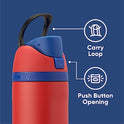 Owala Marvel Potter FreeSip Insulated Stainless Steel Water Bottle with Straw for Sports and Travel, BPA-Free Sports Water Bottle, 24 oz, Spiderman