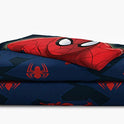 Jay Franco Kids Sheet Set with Fitted, Flat Sheets & Pillow Cover - Ultra-Soft Bedding with Pillowcase for Room Decor, Blue - Spiderman, 3 Piece Twin