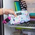PackIt Freezable Snack Box, Rainbow Sky, Built with ECOFREEZE Technology, Collapsible, Reusable, Zip Closure with Buckle Handle, Great for All Ages and Fresh Snacks on the go