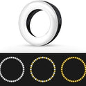 XINBAOHONG Selfie Ring Light Rechargeable Portable Clip-on Selfie Fill Light with 40 LED for Smart Phone Photography, Camera Video, Girl