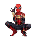 MARVEL Integrated Spider-Man Official Youth Deluxe Zentai Costume - Stretch Spandex with Hidden Zippers and Wrist Slits