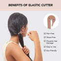Kitsch Hair Tie Cutter – Pain-Free, No-Damage Tool for Kids, Girls & Toddlers (3pc) - Cart Shape