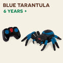 Terra by Battat – Remote Control Tarantula for Kids with LED Eyes – Realistic Spider Toy with Moving Legs, Fast Speed & 360° Spin – Blue RC Animal for Boys & Girls 6+ Years