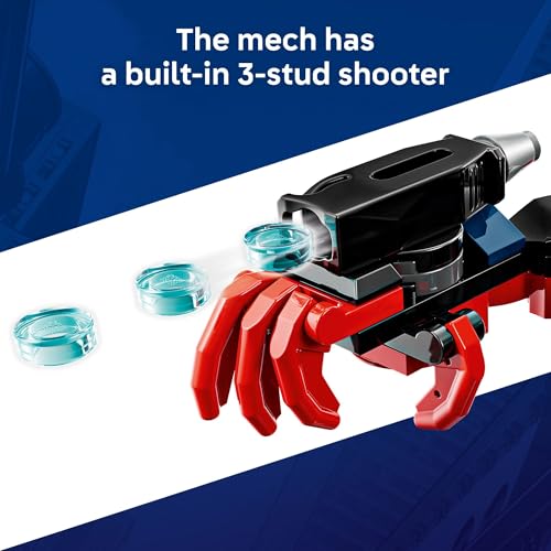 LEGO Marvel Miles Morales Mech vs. Spider-Man 2099 Building Toy for Boys & Girls - Poseable Super Hero Mech & 2 Marvel Minifigures for Kids & Fans, Ages 6+ - Gift Idea for Birthdays - 76337