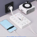 Surge Protector Power Strip,17-in-1, 11 AC Outlets with 4 USB & 2 Type-C Ports, 12-Inch Cord, White, This Compact Powerhouse Delivers Comprehensive Charging Solutions for All Your Devices.