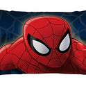 Jay Franco Kids Sheet Set with Fitted, Flat Sheets & Pillow Cover - Ultra-Soft Bedding with Pillowcase for Room Decor, Blue - Spiderman, 3 Piece Twin
