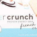 Power Crunch Protein Wafer Bars, High Protein Snacks with Delicious Taste, French Vanilla Creme, 1.4 Ounce (12 Count)