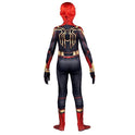 MARVEL Integrated Spider-Man Official Youth Deluxe Zentai Costume - Stretch Spandex with Hidden Zippers and Wrist Slits