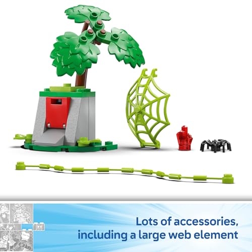 LEGO Marvel Team Spidey Web Spinner Headquarters Building Toy - Spidey and His Amazing Friends Toys Playset for Boys & Girls, Ages 4+ - Gift for Birthday - 10794