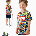 Disney Princess Frozen Marvel Stitch Minnie Mickey Star Wars Girls/Boys Athletic Shirts UV Quick Dry Graphic T-Shirt 2-9 Year