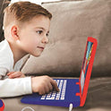 LEXiBOOK Spider-Man - Educational and Bilingual Laptop Spanish/English - Toy for Child Kid (Boys & Girls) 124 Activities, Learn Play Games and Music with Spiderman - Red/Blue JC598SPi2