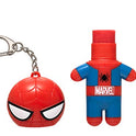 Lip Smacker Marvel Lip Balm Keychain, Clear & Glossy, Fun & Giftable, Cruelty Free - Spiderman