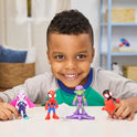 Marvel Spidey and His Amazing Friends Web-Slinging Adventure Set, 3-Inch-Scale (7.6 cm) Action Figure Set, Spider-Man Toys for Kids Ages 3+ ( Exclusive)