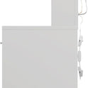 Lighted Makeup Vanity Desk, 35.4“W x 15.7'”D x 54“H, White (with Lights and Mirror, Dimming Function, 2 Drawers and 1 Cabiniet, Open Shelves) by Boahaus