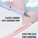 Nicpro 3PCS Cute Mechanical Pencil Set with Case, 0.7 mm Pencils with 6 Tube HB Lead Refill, 3PCS Eraser, 9PCS Eraser Refill for School Supplies Kid Student Writing, Drafting Drawing Sketching