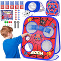 Spider Bean Bag Toss Game, 3-in-1 Cornhole Board Outdoor Toys for Kids, Family Party Activity Toddler Yard Backyard Beach Lawn Party Camping Game Toys for 3 4 5 6 7 8 Year Old Boys Girls Birthday Gift