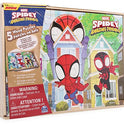 Disney Junior Marvel Spider-Man Spidey Amazing Friends - Set of 5 Wood Puzzles with Storage Box for Kids - Ages 4 and Up