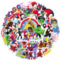 50pcs Cartoon Spider-Man Stickers for Kids,Lovely Hero and His Amazing Friends Vinyl Waterproof Decal for Water Bottle Laptop Toy Sticker for DIY Decorate Bumper Hat Party Supplies Kids Teens Gifts