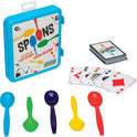 PlayMonster Spoons in a Case, Card Games for Kids - Spoons Game, Fun Family Games for Kids and Adults, Game Night, Travel Games, 3-6 Players, Ages 7+