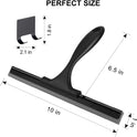 SetSail Squeegee for Shower Glass Door Stainless Steel Shower Squeegee for Glass Doors All-Purpose Window Squeegee for Tile Shower Walls, Sink, Mirror, Bathroom, Car Window Cleaning 10 Inches