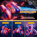 SYOKZEY Spider RC Cars Remote Control Car, Double Sided 360°Flip 4WD Rechargeable RC Drift Car,Toys for 3-12 Year Old Boys,Toys for Ages 5-7 Toys for Ages 8-13 Christmas Basket Stuffers (Red)