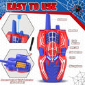 Walkie Talkies for Kids, Spider Toys 2 Pack Outdoor 2 Way Radio Toy Gifts Camping Brithday Gift Walkie Talkies for 3 4 5 6 7 8 9 10 Year Old Boys