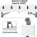6FT Picnic Table Folding Table Camping Table Plastic Table Fold Up Table Lock for Party Event,White