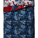 Jay Franco Marvel Spiderman Burst 4 Piece Twin Bed Set - Includes Reversible Comforter & Sheet Set - Bedding - Super Soft Fade Resistant Microfiber - (Official Marvel Product)
