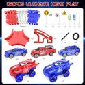 Spider Toys for Boys 4-6, Spider Race Track with 5 Cool Spider Cars Toys for Kids Boys Toddler, Flexible Car Tracks for Age 3 4 5 6 7 8 Year & Up Old Boy Girls Birthday Gifts