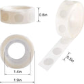 1000pcs Glue Point Clear Balloon Glue Removable Adhesive Dots Double Sided Dots of Glue Tape for Balloons Craft Glue Points Dots Sticky Dots or Wedding Decoration