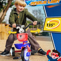 Tricycle for Toddlers 1-3 3-5 Year Olds, Spider Toddler Bike Baby Balance Bike with Colorful Lighting Wheels & Large Basket, Birthday Gift and Toy for 1 2 3 4 5 Year Olds Boys and Girls