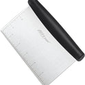 ALLTOP Bench Scraper & Chopper for Kitchen - Ideal Baking Essential Utensil,Stainless Steel Pastry/Dough/Food Cutter Tool for Cake Pizza Bread,Cooking - 1 Pack,Black
