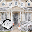MAQIHAN 1000 sqft Spider Webs Halloween-Decorations Halloween Spider Web Cobwebs Halloween Decorations with 40 Fake Spiders Super Stretch Cobwebs for Halloween Decor Outdoor