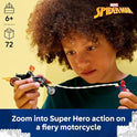 LEGO Marvel Spider-Man vs. Ghost Rider Motorcycle Building Toy for Boys & Girls, Ages 6+ - Super Hero & Villain Playset W/2 Marvel Minifigures - Gift Idea for Kids & Fans - 76335