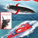 Spider Hero RC Boat, 2.4GHz Remote Control Boat with LED Lights for Kids, Pool Toy with 2 Rechargeable Batteries, Spray Function, and Low Battery Alarm for Boys & Girls