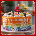 Spider Themed Birthday Candles Number 4 Red Blue Spider Web Themed Cake Topper Candle Party Decoration Birthday Party Celebrations Supplies Favors (Number 4)