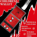 Red Superhero Wallet and Red Kids Backpack Gift Set | 12”x16”x6” Children's School Bags & 5”x10” Kids Wallet for Boys and Girls with Spidey Movie Theme - Back-To-School Bags