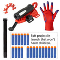Spider Gloves Man Web Shooter Toy with Wrist, Spider Launcher Gloves Cosplay Toy Set for Kids
