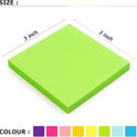 Eastern Wolf 8 Pads Sticky Notes 3x3 Self-Stick Notes 8 Bright Multi Colors Purple Sticky Notes, 85 Sheet/Pad