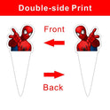 25pcs Spider Cake Decorations with 1pcs Cake Topper, 24pcs Cupcake Toppers for Spider Birthday Party Supplies