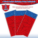 3Pcs Spider Web Themed Birthday Party Tablecloths Decorations,Red Blue Hero Plastic Table Cover Disposable Rectangle Table Cloth for Baby Shower Kids Boys Birthday Party Supplies,54x108 Inch