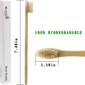 Bamboo Toothbrush Boar Bristles 100% Biodegradable and Natural 8 Pieces of One Pack